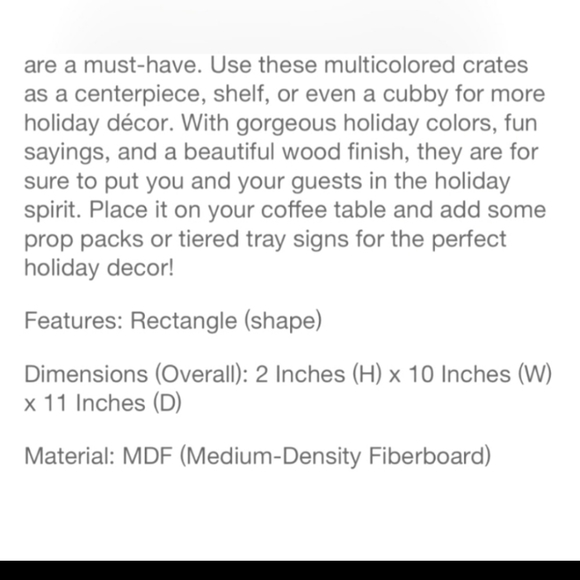 New Target Bullseye Christmas Trees Wooden Serving Tray Crate Christmas … - Picture 5 of 5